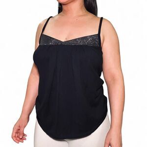 Express Women's Black and Navy Vest